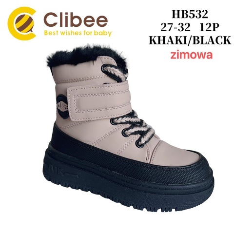 Clibee (зима) HB532 Khaki/Black 27-32