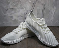 Крутые женские кроссовки Small Swan NB283-2 All White.