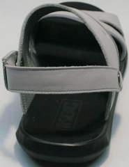 Кожаные мужские сандалии с открытой пяткой Ikoc 3294-3 Gray.