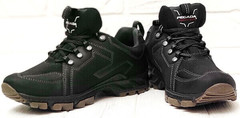 Кожаные кроссовки треккинговые мужские Pegada 150353-04 Snow Nero.
