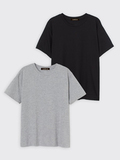 Набір з 2 жіночих футболок (сіра, чорна) Love&Live, знижка 15% фото 1