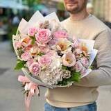 Photo of Luxurious bouquet with peonies and hydrangeas «Girl's dreams»