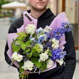 Photo of Fragrant bouquet in cool shades «Soul of Synevyr»