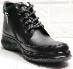 Модные кеды ботинки женские демисезонные Evromoda 535-2010 S.A. Black.