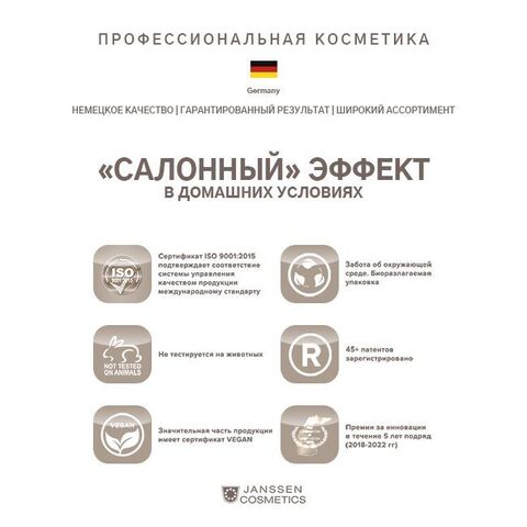 JANSSEN COSMETICS Осветляющие ампулы, 7x2 мл | MELAFADIN FLUID