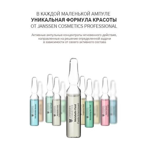 JANSSEN COSMETICS Осветляющие ампулы, 7x2 мл | MELAFADIN FLUID