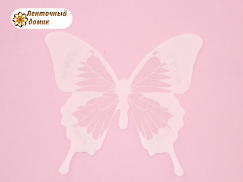 Бабочки  из декоративной пленки белые № 0