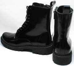Зимние высокие ботинки женские Ari Andano 740 Milk Black.
