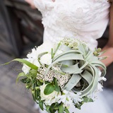 Photo of Exquisite wedding bouquet with tilandsya