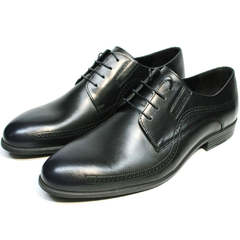 Мужские классические туфли броги Ikos 3416-4 Dark Blue.