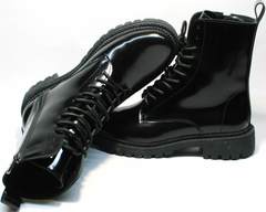 Зимние ботинки из натуральной кожи женские Ari Andano 740 All Black.