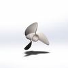SAW V934/3 Titanium 3D print propeller RC