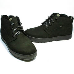 Зимние ботинки из натуральной кожи мужские Ikoc 1617-1 WBN.