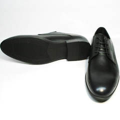 Кожаные туфли мужские классика Ikos 3416-4 Dark Blue.