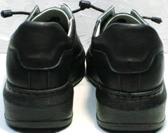 Осенние женские кроссовки с высокой подошвой Rozen M-520 All Black.