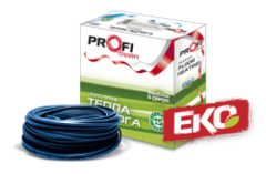 Двухжильный нагревательный кабель Profi therm EKO Flex, 80 Вт 0,5 м²