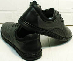 Летнии туфли мужские мокасины из натуральной кожи Ridge Z-430 75-80Gray