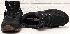 Осенние кроссовки для ходьбы мужские Pegada 150353-04 Snow Nero.