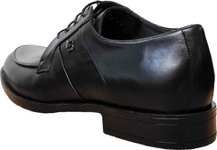 Черные классические туфли кожаные Luciano Bellini F823 Black Leather.