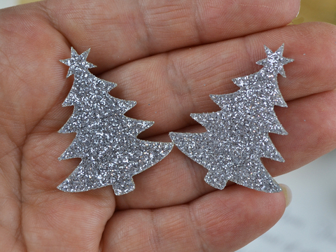 Вирубка Ялиночка срібна без основи (десяток)