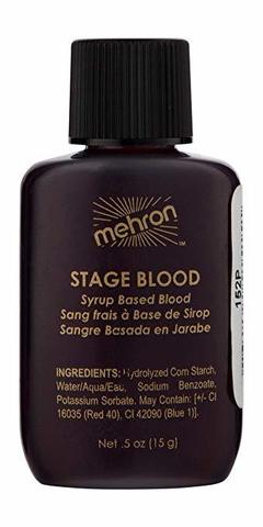 MEHRON Артериальная кровь в брызгающей бутылке Stage Blood- Bright Arterial - .5oz. Bottle, 15 мл