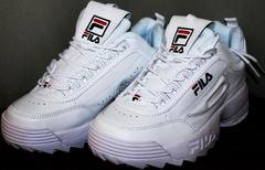 Красивые кроссовки Fila Disruptor 2 all white RN-91175