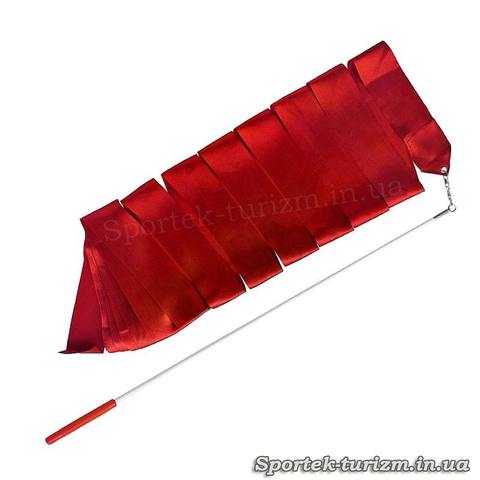 Червона стрічка для художньої гімнастики (3 м, паличка 60 см)