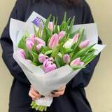 Photo of Bouquet of 25 tulips «Tenderness»