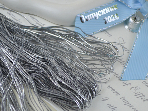 Шнур срібний діаметр 1,5 мм (намотка 10 м)
