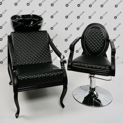 Комплект парикмахерской мебели Mozart Black