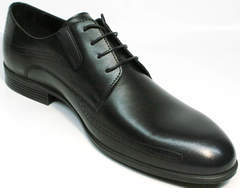 Модельные мужские туфли под костюм Ikos 3416-4 Dark Blue.