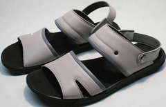 Стильные мужские сандалии серого цвета Ikoc 3294-3 Gray.
