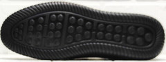 Мужские летние мокасины туфли на плоской подошве sport casual Ridge Z-291-80 All Black.