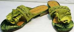 Красивые шлепки сандали летние женские Marco Tozzi 2-27104-20 Green.
