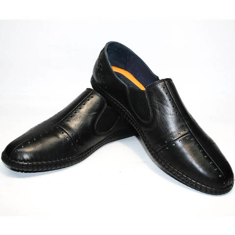 Летние туфли мокасины кроссовки черные стиль смарт кэжуал Luciano Bellini