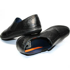 Туфли слипоны мужские Luciano Bellini 107607 Black.