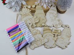 Набір для самостійного розмальовування Різдв'яні гноми