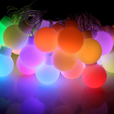 Гирлянда шарики больших размеров LED