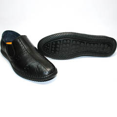 Модные мужские летние туфли Luciano Bellini 107607 Black.