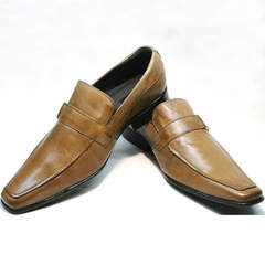 Классические туфли мужские кожаные Mariner 12211 Light Brown.