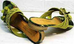 Удобные сандалии шлепки на низком ходу Marco Tozzi 2-27104-20 Green.