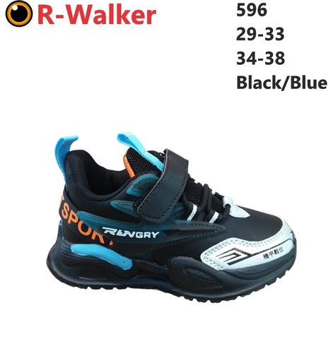 R-Walker 596 Black/Blue 34-38