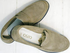 Женские туфли на низком ходу Osso 2668 Beige.