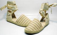 Обувь на лето женская Small Swan OM243-4Beige.