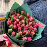 Photo of Bouquet of 35 tulips «Kryhitko»