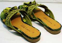 Открытые сандали женские модные Marco Tozzi 2-27104-20 Green.