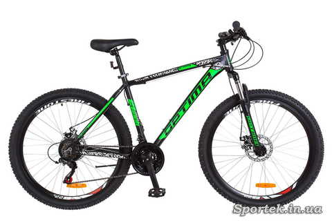 Горный универсальный алюминиевый велосипед OPTIMABIKES Gravity AM DD - черно-зеленый