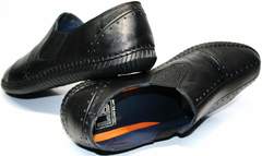 Мужские туфли мокасины Luciano Bellini 107607 Black.