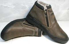 Коричневые ботинки мужские Rifellini Rovigo 046 Brown Black.