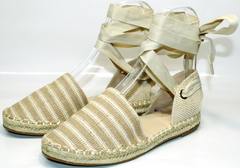 Летние сандали женские Small Swan OM243-4Beige.
